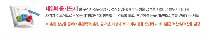 내일배움카드제란